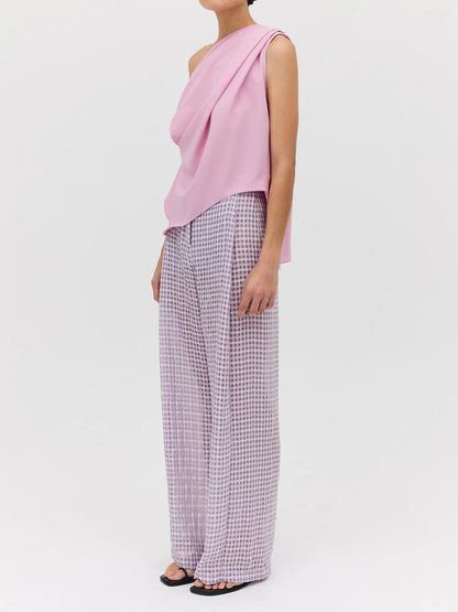 Women Blouse Rose Pink Georgette | Antonia-2