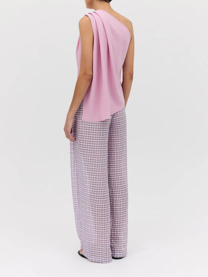 Women Blouse Rose Pink Georgette | Antonia-4