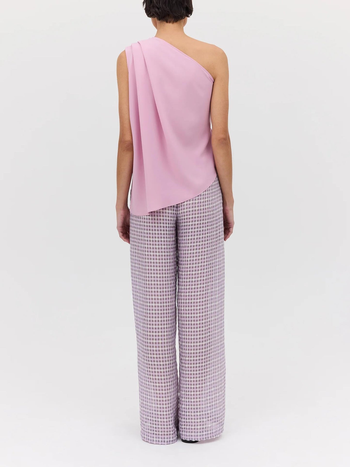 Women Blouse Rose Pink Georgette | Antonia-5