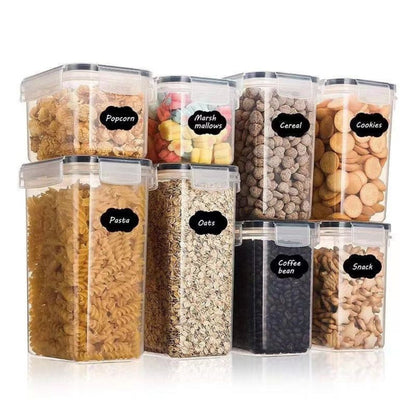 Airtight Kitchen Storage Containers Clear Plastic | Essential Pantry Organizer 1
