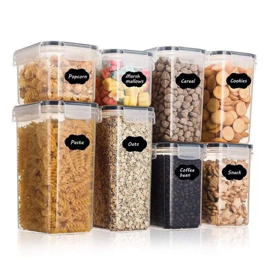 Airtight Kitchen Storage Containers Clear Plastic | Essential Pantry Organizer 1