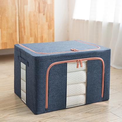 Storage Box Organizer Navy Blue Oxford Cloth | Serenity 6