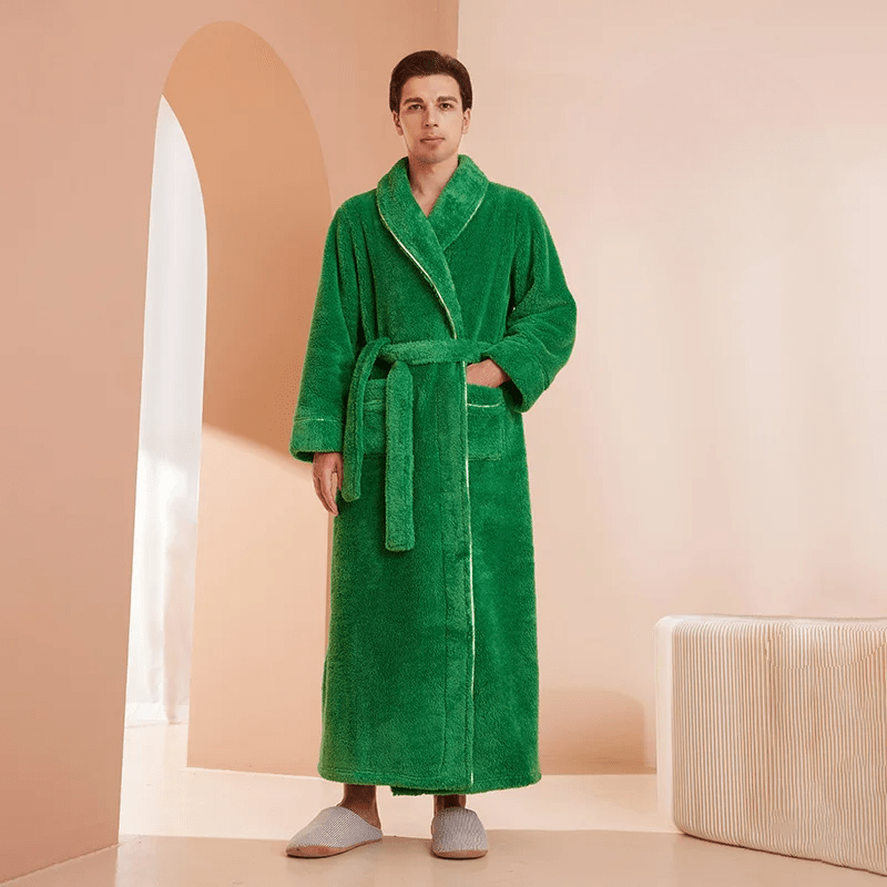 Neville | Unisex Plush Fleece Bathrobe for Women