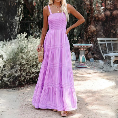 Tiered Strappy Summer Maxi Dress | Sophia