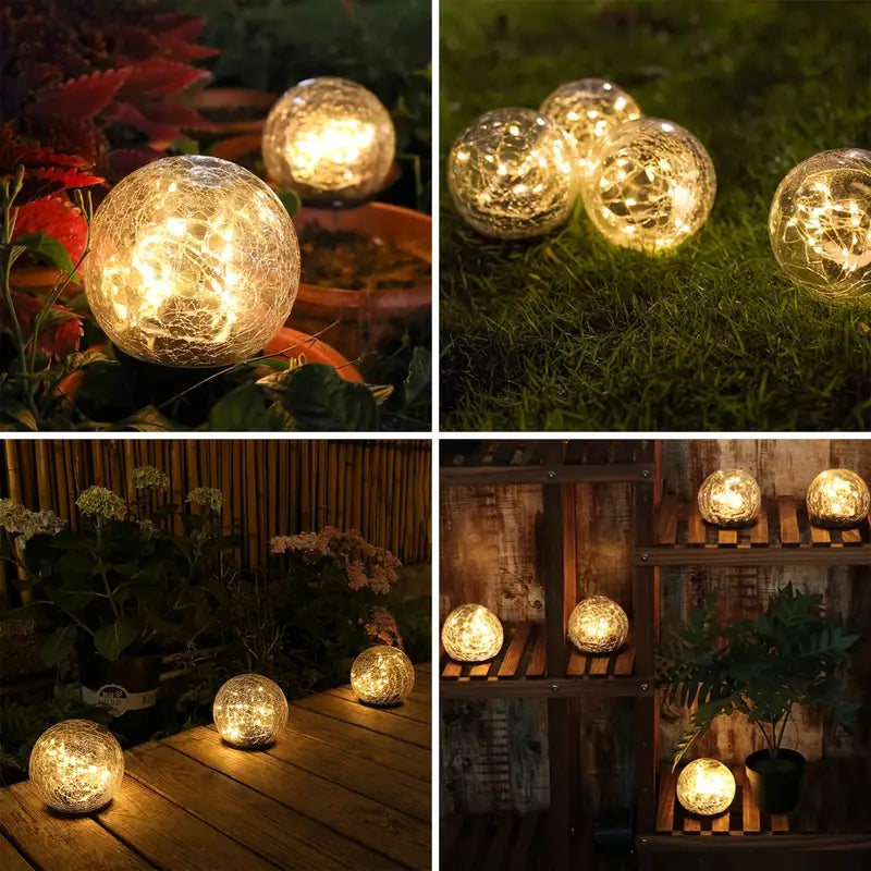 Outdoor Solar Garden Lights White Modern Design | Serenity-4