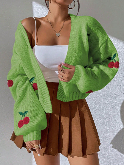 Fiona | Sweet Cherry Cardigan