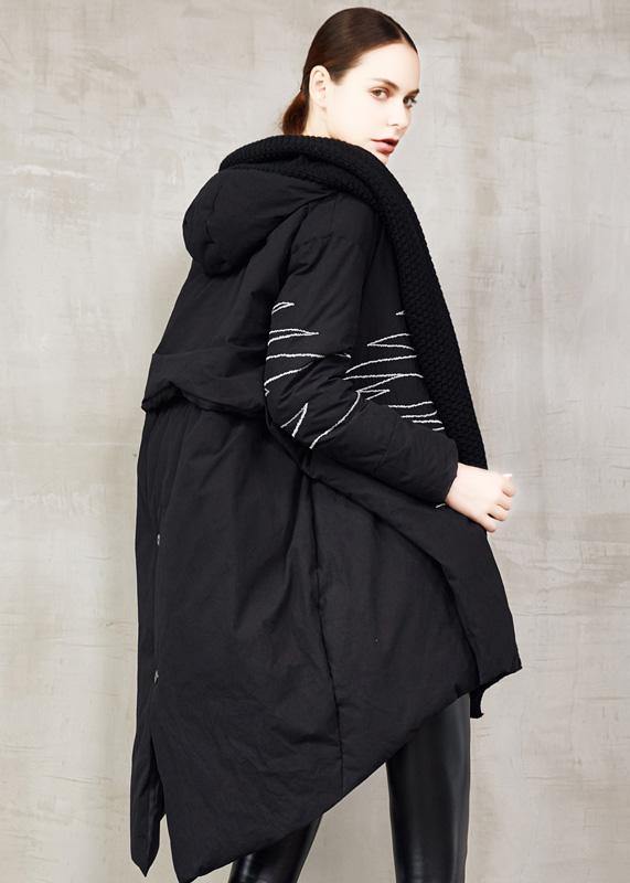 Women Avant-Garde Hooded Asymmetrical Coat | Ayame