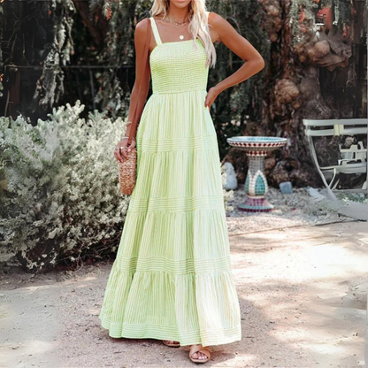 Tiered Strappy Summer Maxi Dress | Sophia