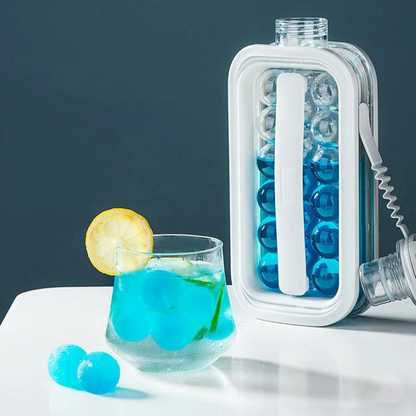 Ice Ball Maker Bottle White Plastic | Elegant Design 4