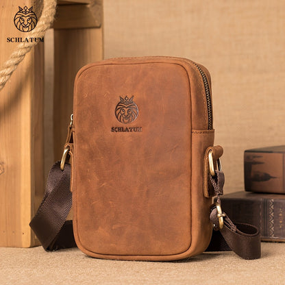 Men Vintage Leather Crossbody Bag | Nino