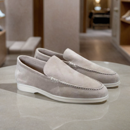 Variant image for Men's Suede Loafers Brown | Elvy-1