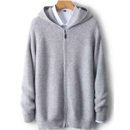 Men’s Zip-Up Knit Hoodie | Kenton