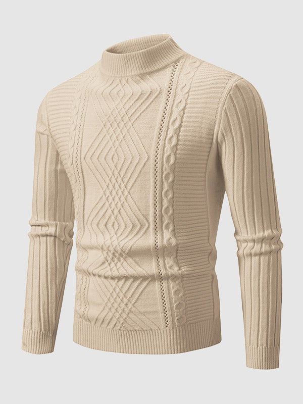 Carl Textured Knit Sweater Front