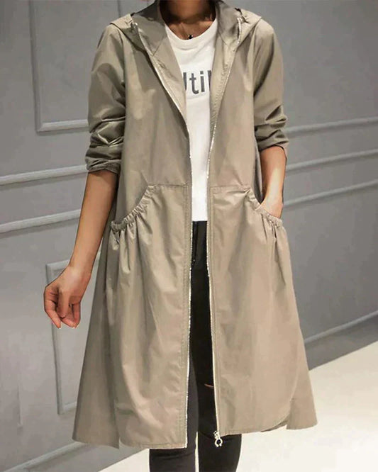 Women Lightweight Hooded Zip Jacket | Bellerose