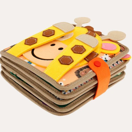 Educational Toy Montessori Quiet Book Soft Fabric | Learning Fun for 2 to 4 Year Olds-1