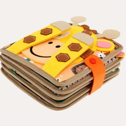 Educational Toy Montessori Quiet Book Soft Fabric | Learning Fun for 2 to 4 Year Olds-1