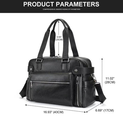 Men’s Leather Travel Bag | Ethan