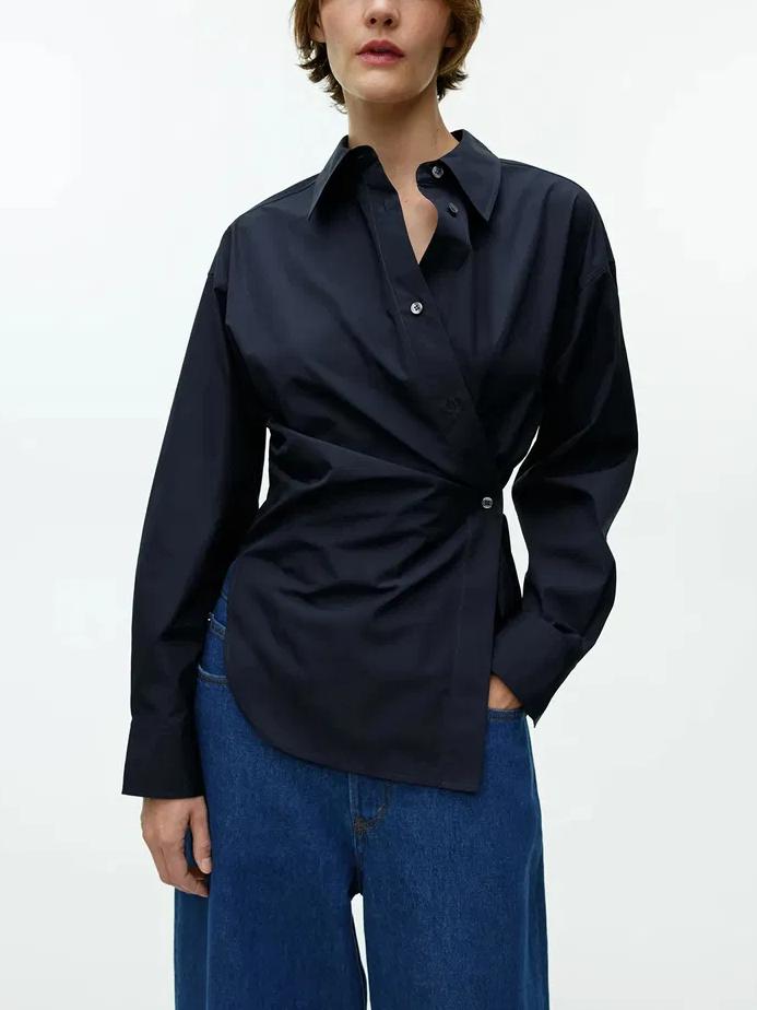 Variant image for Women Blouse White Cotton | Sophia-1