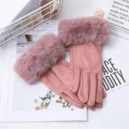 Women Luxurious Faux Fur Winter Gloves | Juliet
