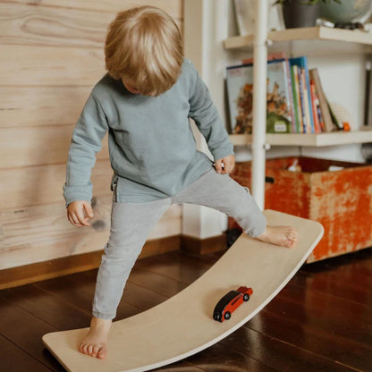 Kids Balance Board Pastel Wood | Creative Playtime-2