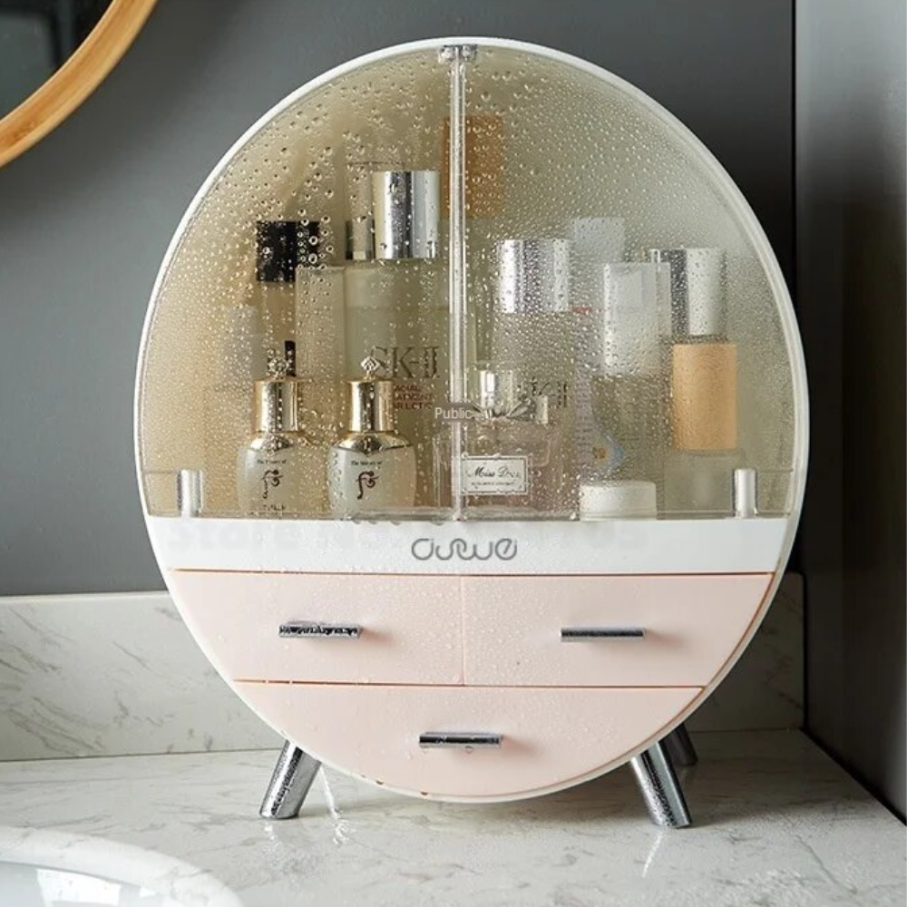 Cosmetics Organizer Clear Plastic with Drawers | Elegant Design 2