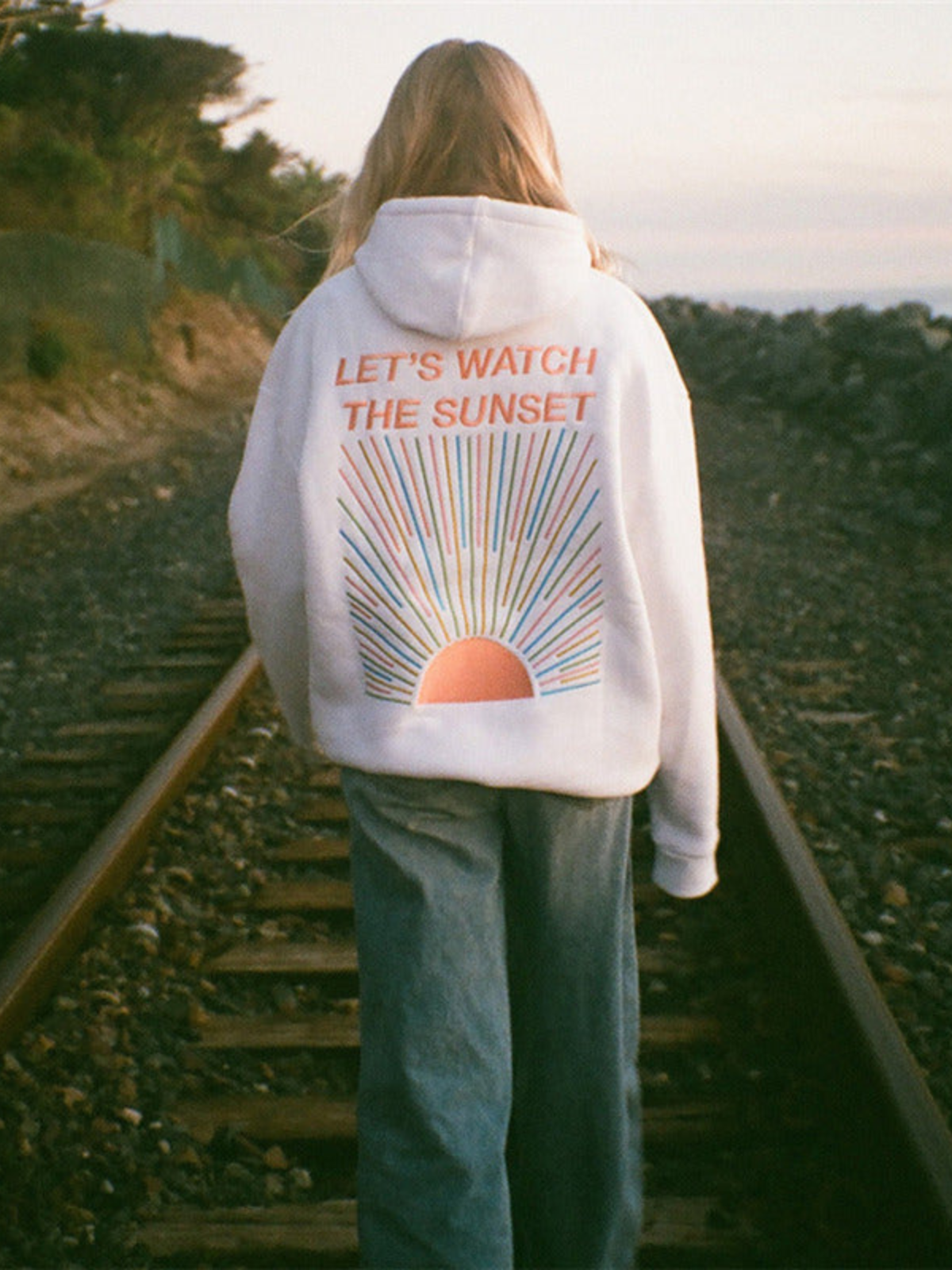 "Let's Watch the Sunset" Graphic Hoodie | Pat