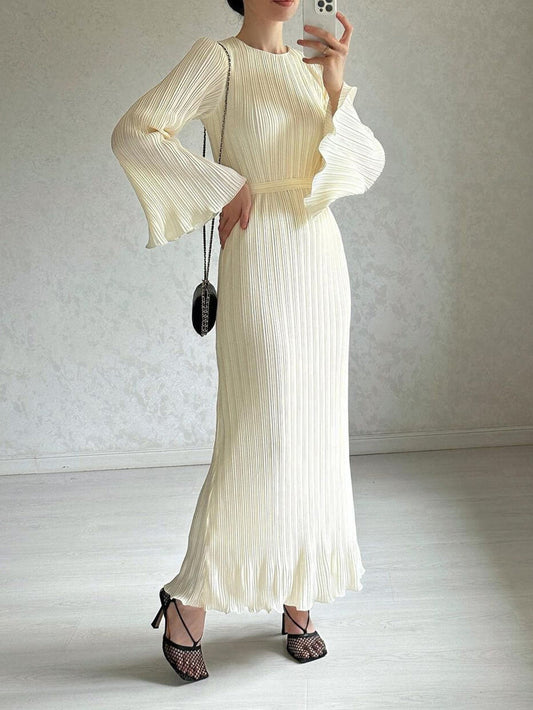 Women Maxi Dress Black Polyester | Elegant Charm-1