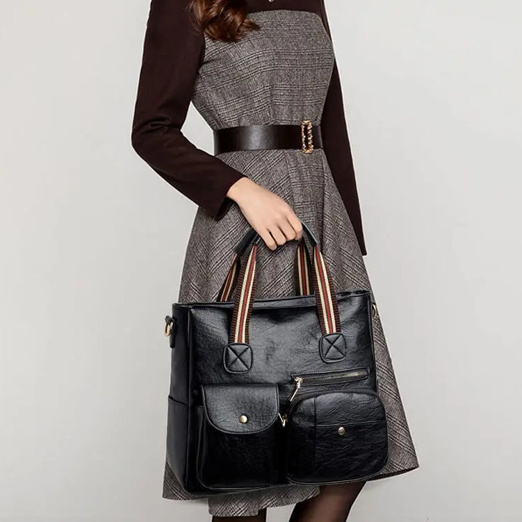 Women Multi-Pocket Tote Bag | Eva