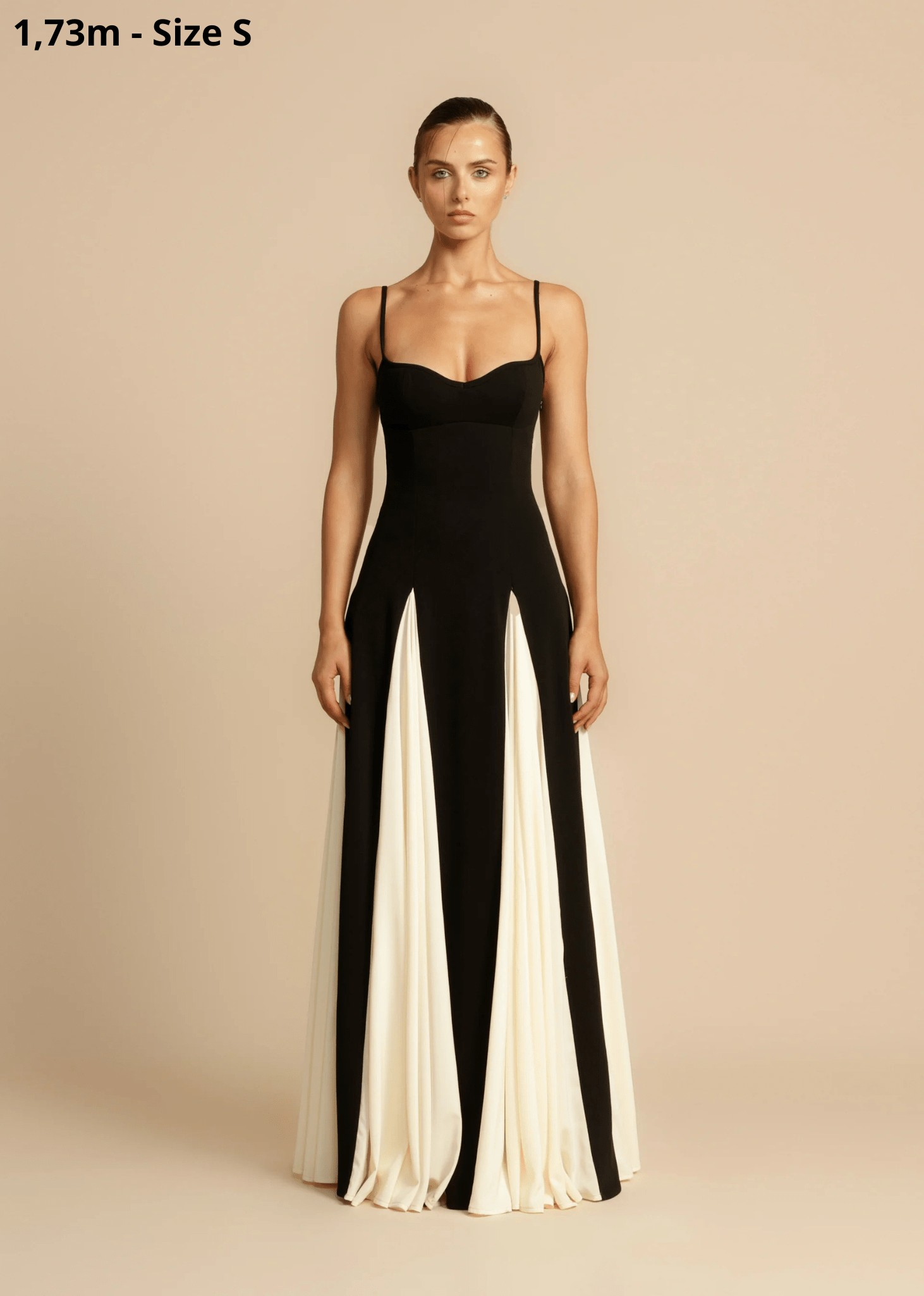 Women Formal Dress Black Polyester | Sophia 1