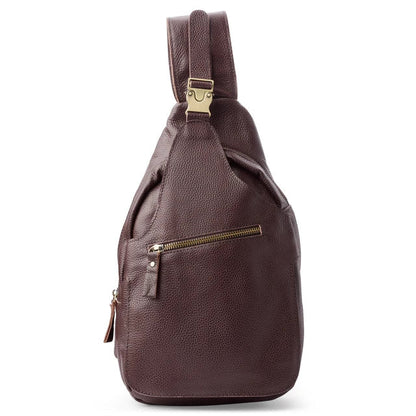Men Vintage Leather Sling Bag | Leon