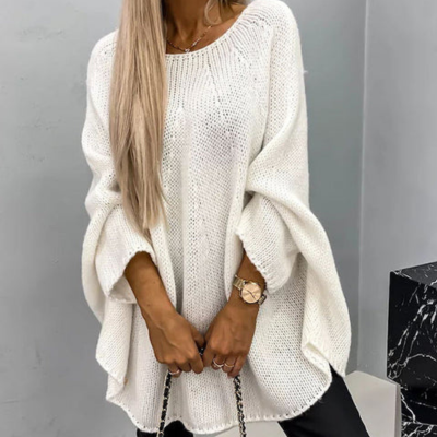 Women Oversized Batwing Knit Sweater | Maria