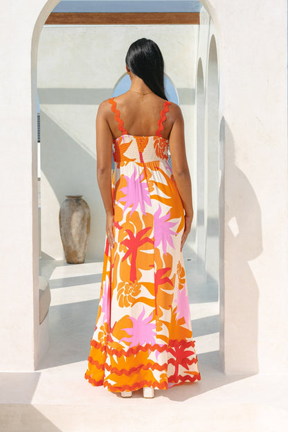 Vibrant Tropical Maxi Dress | Solara