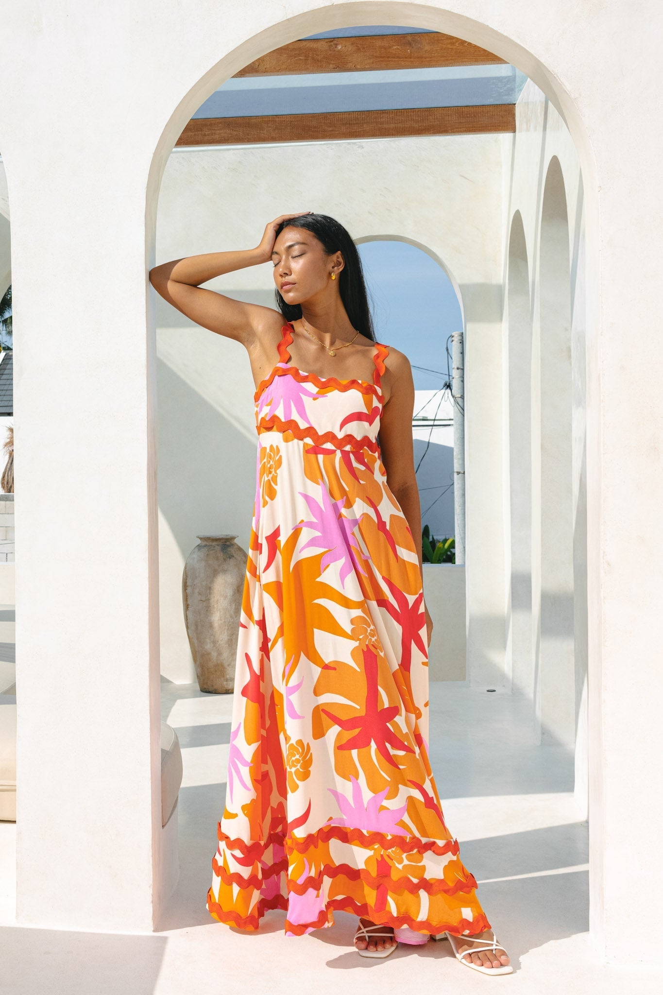 Vibrant Tropical Maxi Dress | Solara