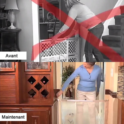 Pet Gate Foldable Barrier Non-Toxic Fabric | Guardian-4