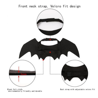 Pet Halloween Costume Bat Wings Adjustable for Dogs and Cats | Gotham-4