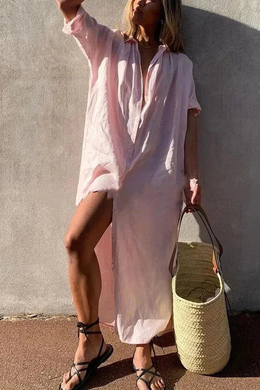 Timeless Linen Spring Dress | Delilah