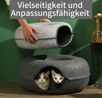 Cat Toy Turner Natural Wool Felt | Cozy Cat Haven-6