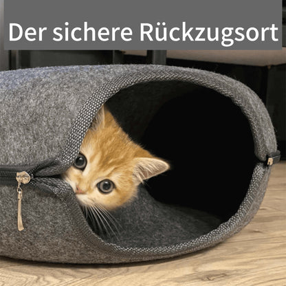 Cat Toy Turner Natural Wool Felt | Cozy Cat Haven-3
