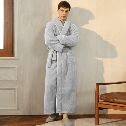 Neville | Unisex Plush Fleece Bathrobe for Women