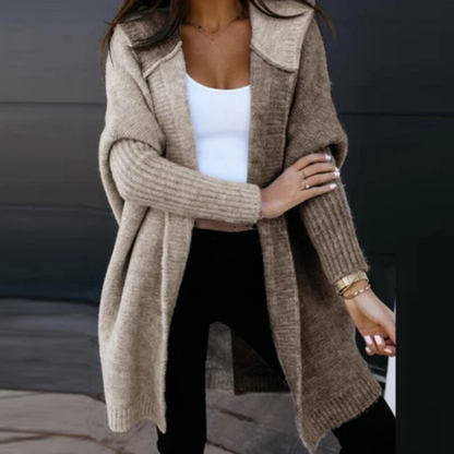 Women Long Open Knit Cardigan | Alma
