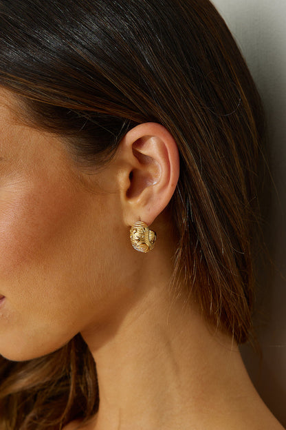 Women Gold Earrings for Women Gold Plated Moon and Star Design | Celestial Charm-3