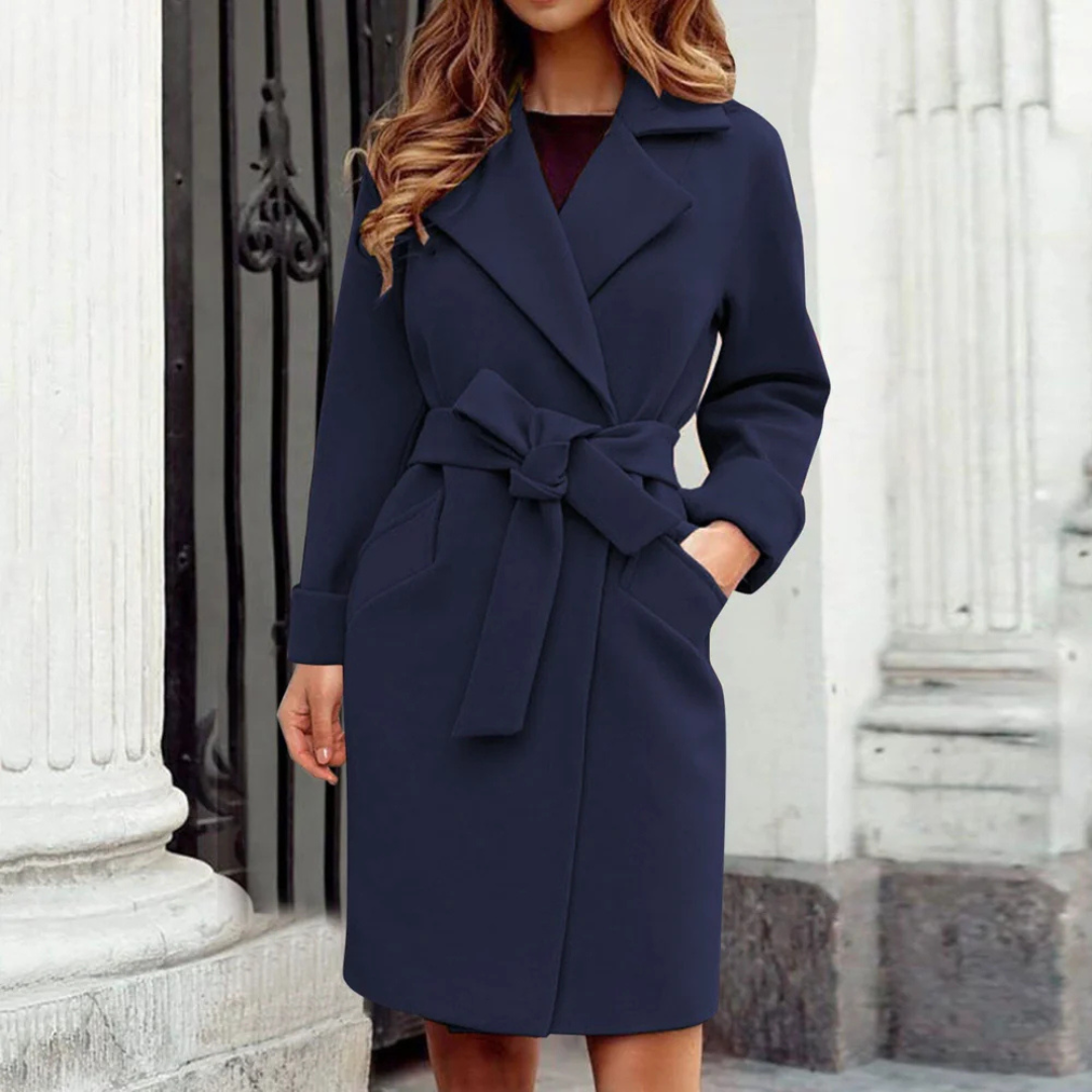Muriel - Winter trench coat - Classic lapel