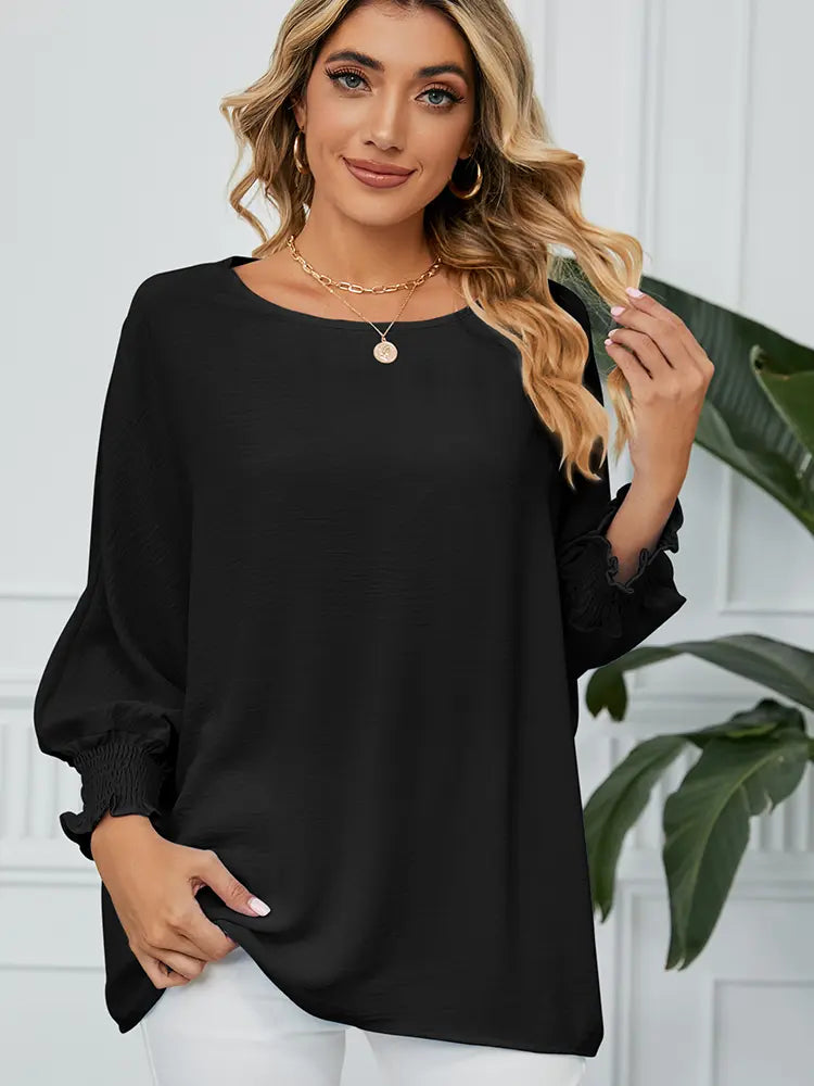 Variant image for Women Chiffon Blouse White | Elegant Style-6