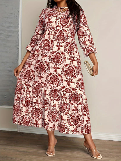 Boho Tiered Printed Maxi Dress | Selah