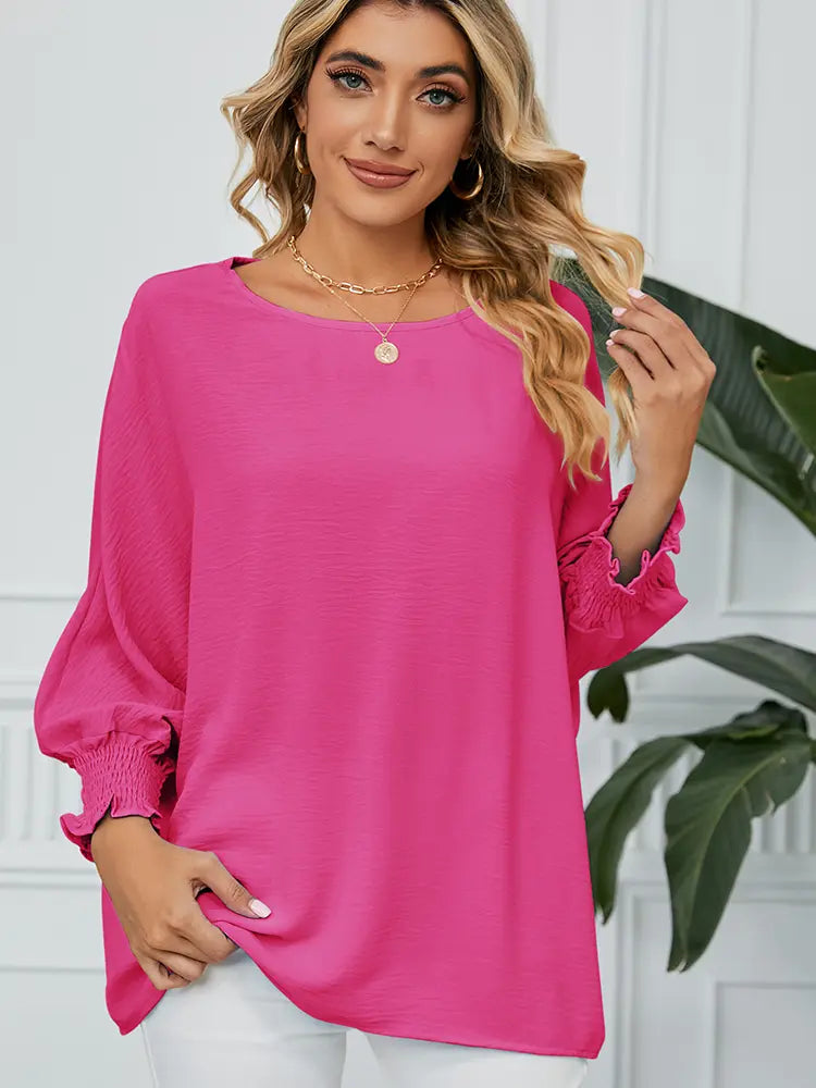 Women Chiffon Blouse White | Elegant Style-1