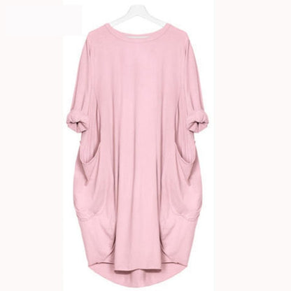 Women Relaxed Pocket Midi Dress | Zoe
