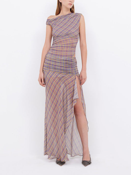 Women Maxi Dress Black Georgette | Elegant Asymmetrical Style-1