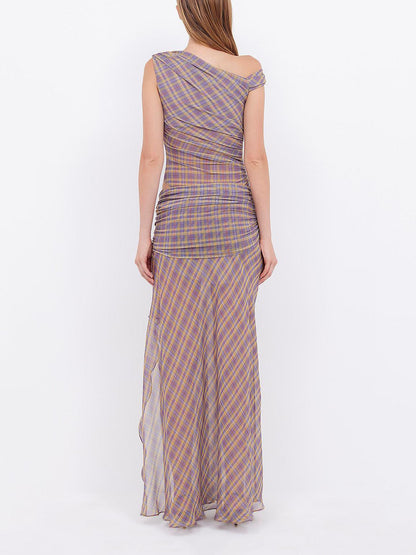 Women Maxi Dress Black Georgette | Elegant Asymmetrical Style-2