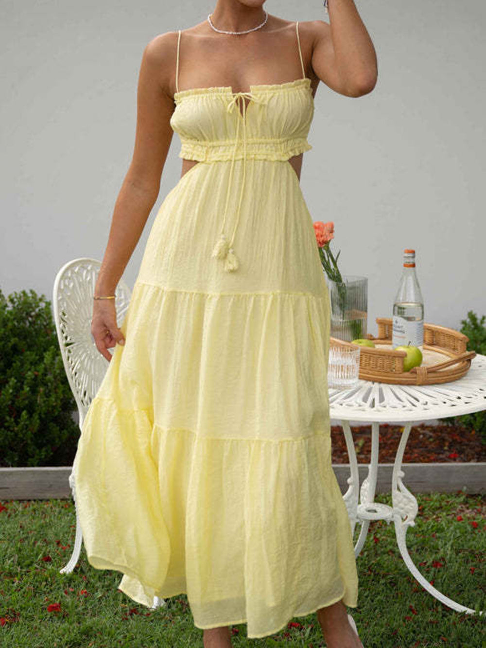 Women Maxi Dress Black Polyester | Drusilla-2