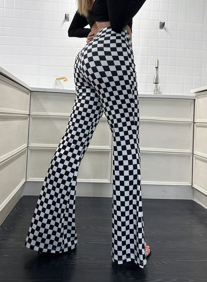 Women Flare Jeans Black Polyester | Retro Chic-4